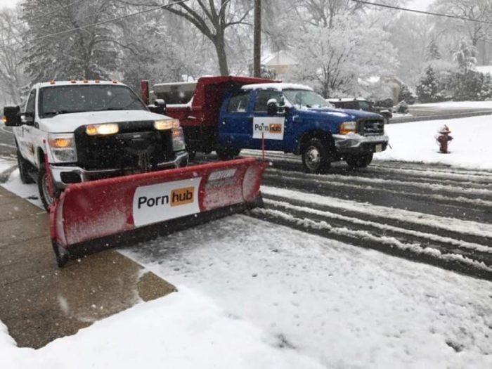Hyndi Pron - Porn Hub Is Plowing The Streets Of Boston Today For Free â€“ Shifting Lanes